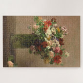 Bloemenboeket  Franse Fine Art Stilleven Legpuzzel (Horizontaal)