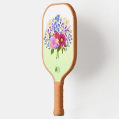 Bloemenboeket Geel Pickleball Paddle (Links)