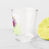 Bloemenboeket Geel Shot Glas (Rechts)