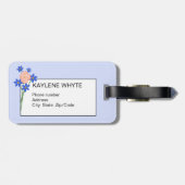 Bloemenboeket Gepersonaliseerd Bagagelabel (Achterkant horizontaal)