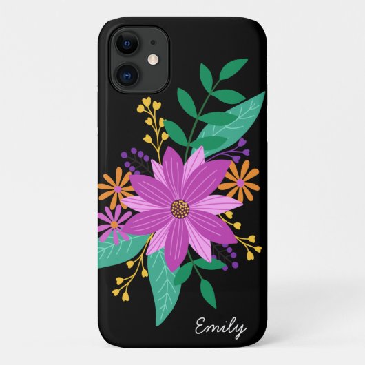 Bloemenboeket Gepersonaliseerde telefoonhoes Case-Mate iPhone Case (Achterkant)