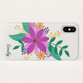 Bloemenboeket Gepersonaliseerde telefoonhoes Case-Mate iPhone Case (Achterkant (horizontaal))