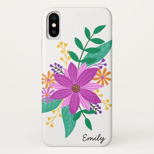 Bloemenboeket Gepersonaliseerde telefoonhoes Case-Mate iPhone Case (Achterkant)