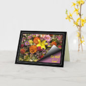 Bloemenboeket Get Well Kaart (Gele Bloem)