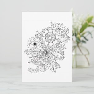 bloemenboeket   Kleur je eigen groet