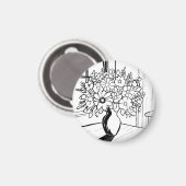 Bloemenboeket  magneet (Voorkant / Achterkant)