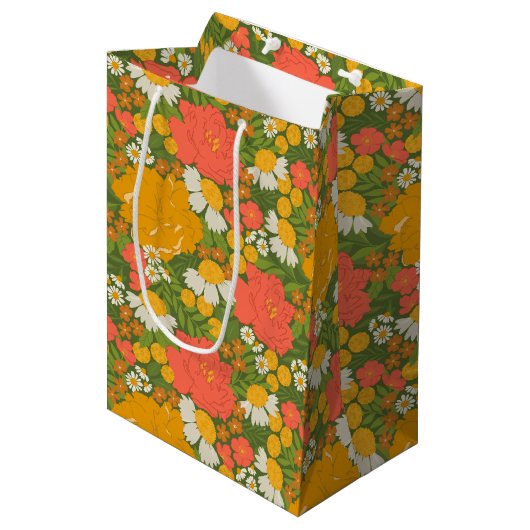 Bloemenboeket Medium Cadeauzakje (Voorkant Gekanteld)