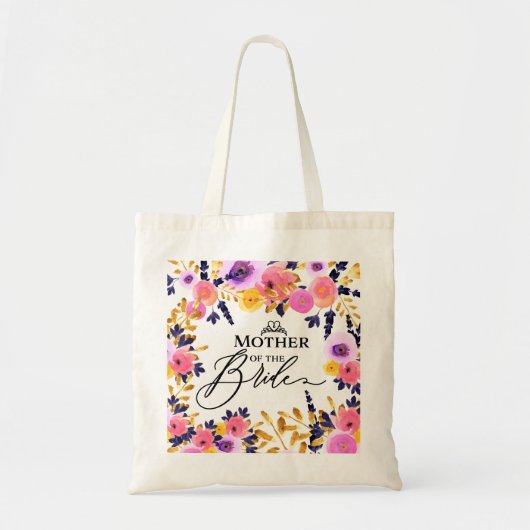 Bloemenboeket - Moeder van de Bruid Tote Bag (Voorkant)