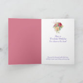 Bloemenboeket Moeder Verjaardag Kaart (Binnen)