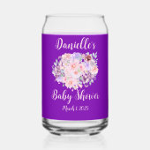 Bloemenboeket op maat blikvorm glas (Achterkant)