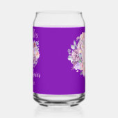 Bloemenboeket op maat blikvorm glas (Rechts)