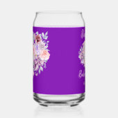 Bloemenboeket op maat blikvorm glas (Links)