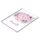 Bloemenboeket op maat notitieboek (Linkerzijde)