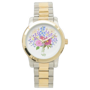 Bloemenboeket Oversized Twee-Tons Horloge