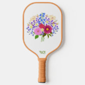 Bloemenboeket Pickleball Paddle (Achterkant)