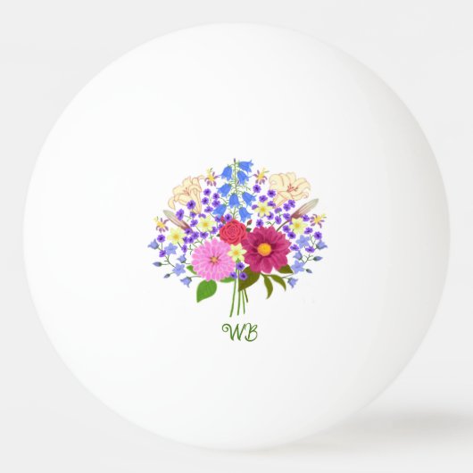 Bloemenboeket Pingpongbal (Voorkant)