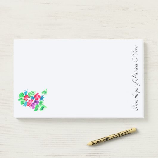 bloemenboeket post-it® notes (Op bureau)