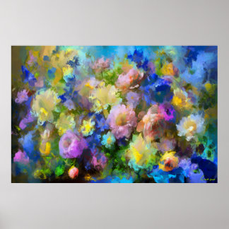 Bloemenboeket poster