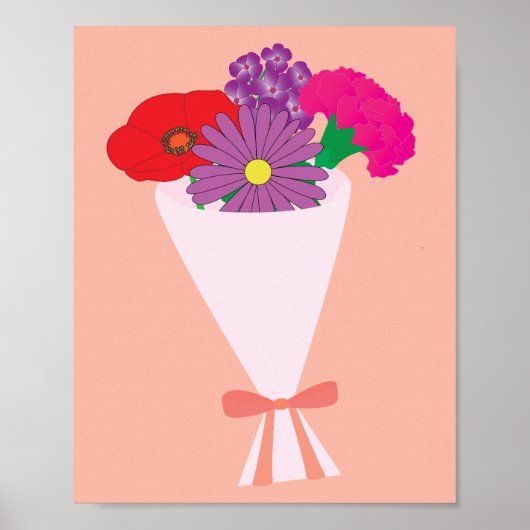 Bloemenboeket Poster (Voorkant)