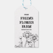 Bloemenboeket Prijs Label Boeren Markt Cadeaulabel (Achterkant)