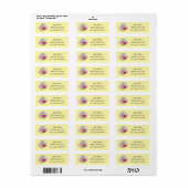 Bloemenboeket Retouradreslabels Etiket (Full Sheet)
