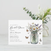 bloemenboeket | rustiek Vrijgezellenfeest Kaart (Staand voorkant)