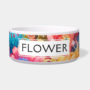 Bloemenboeket Sinaasappel & Blauw Boho Voerbakje