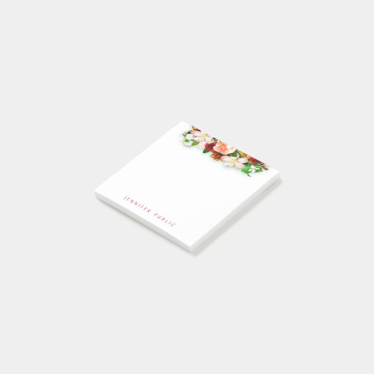 Bloemenboeket Sjabloon Elegant Modern Trendy Post-it® Notes (Schuin)