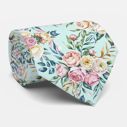 Bloemenboeket Stropdas (Opgerold)