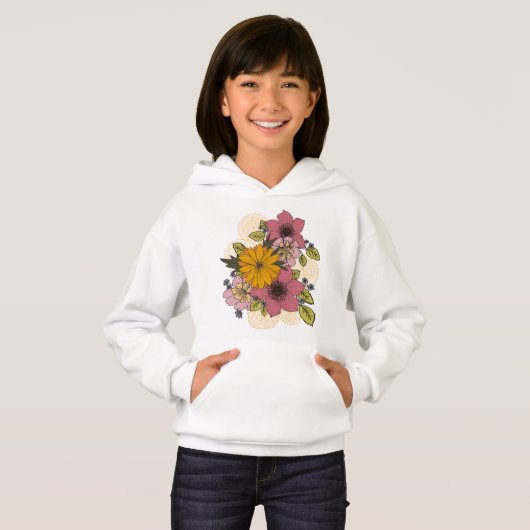 Bloemenboeket sweatshirt (Voorkant volledig)
