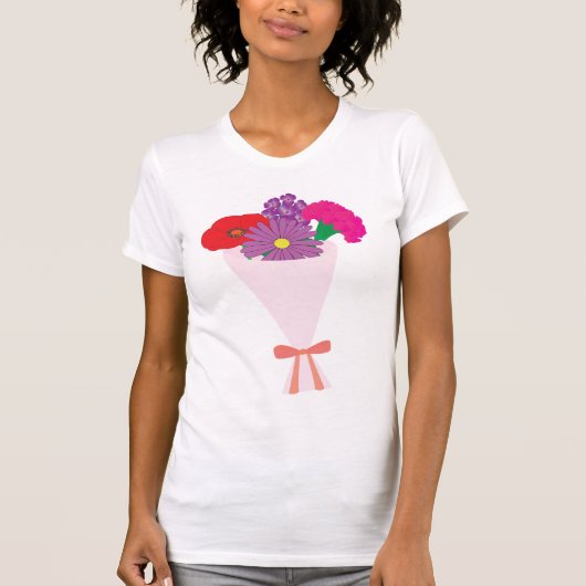Bloemenboeket T-shirt (Voorkant)