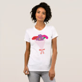 Bloemenboeket T-shirt (Voorkant volledig)