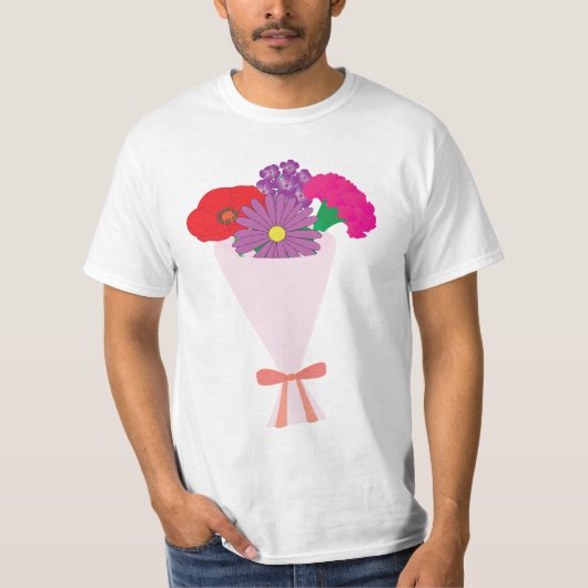 Bloemenboeket T-shirt (Voorkant)