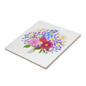 Bloemenboeket Tegeltje (Zijkant)