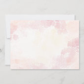 Bloemenboeket tulpen baby shower kaart (Achterkant)