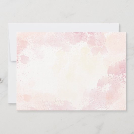 Bloemenboeket tulpen baby shower kaart (Achterkant)