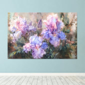 *~* Bloemenboeket TV2 Hydrangea kunst Canvas Print (Insitu (Houten vloer))