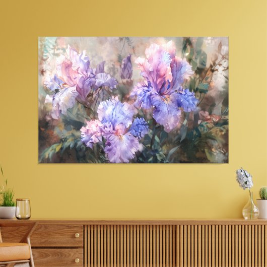 *~* Bloemenboeket TV2 Hydrangea kunst Canvas Print (Insitu (Woonkamer))