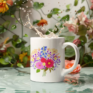 Bloemenboeket Valentijnsmok Koffiemok
