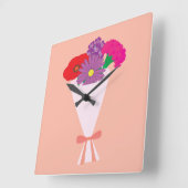 Bloemenboeket Vierkante Klok (Hoek)