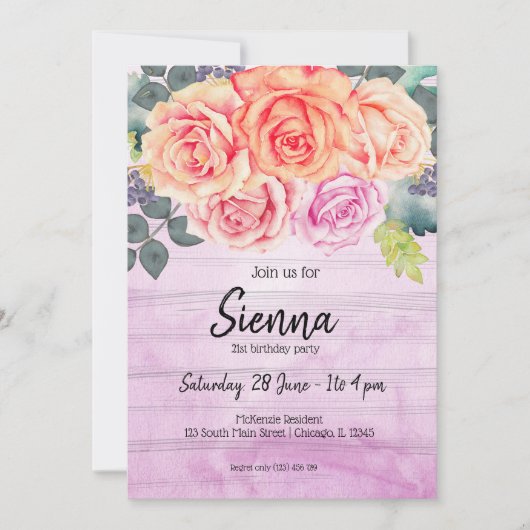 Bloemenboeket voor alle gelegenheden kaart (Voorkant)