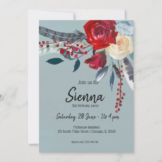 Bloemenboeket voor alle gelegenheden kaart (Voorkant)