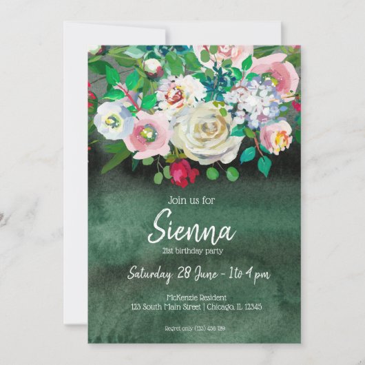 Bloemenboeket voor alle gelegenheden kaart (Voorkant)