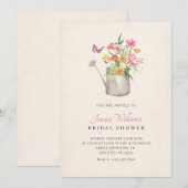 Bloemenboeket vrijgezellenfeest kaart (Voorkant / Achterkant)