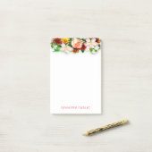 Bloemenboeket Waterverf Bloemen Sjabloon Stijlvol Post-it® Notes (Op bureau)