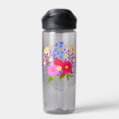 Bloemenboeket Wit Waterfles (Achterkant)