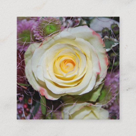 bloemenboeketkaart informatiekaartje (Voorkant)
