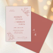  bloemenboho bruiloft kaart