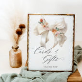 Bloemenboog Baby in bloei Kaarten en geschenken Poster