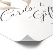 Bloemenboog Baby in bloei Kaarten en geschenken Poster (Hoek)